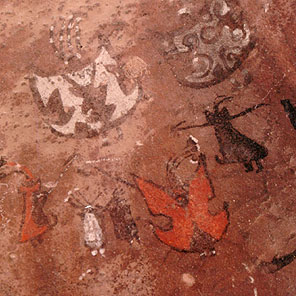 Testimonies of pre hispanic cultures: petroglyph